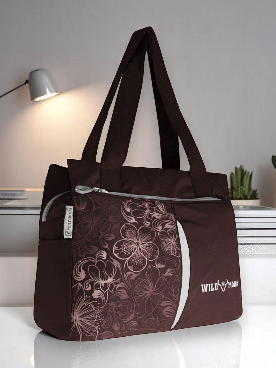 WILDMODA Floral Printed Structured Tote Bag-picture-30