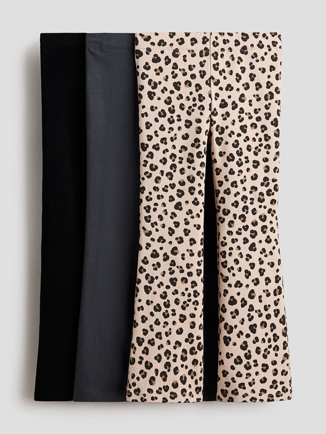 H&M 3-Pack Flared Leggings