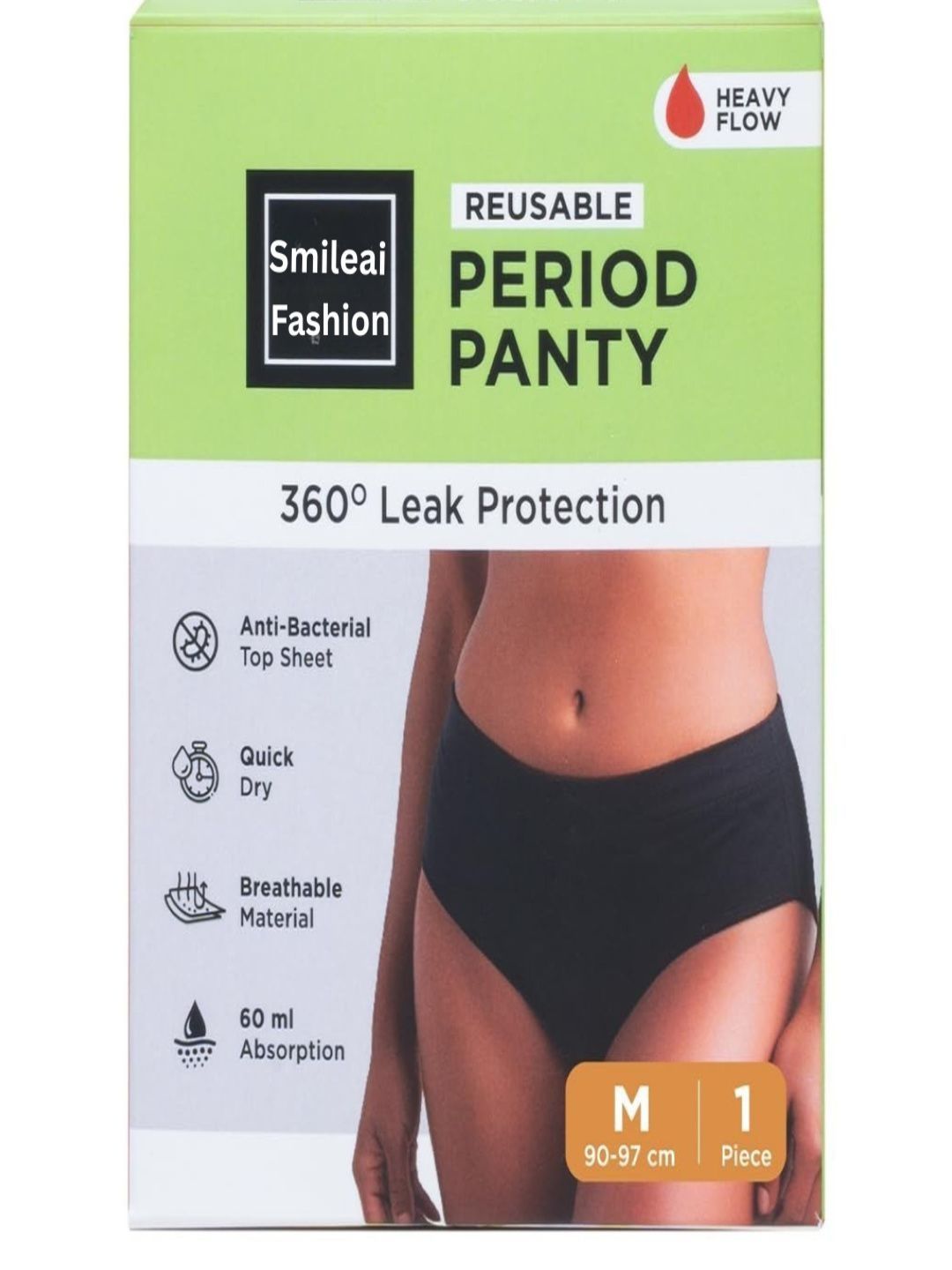 Smileai Fashion Cotton Leak-Proof Period Briefs-picture-32