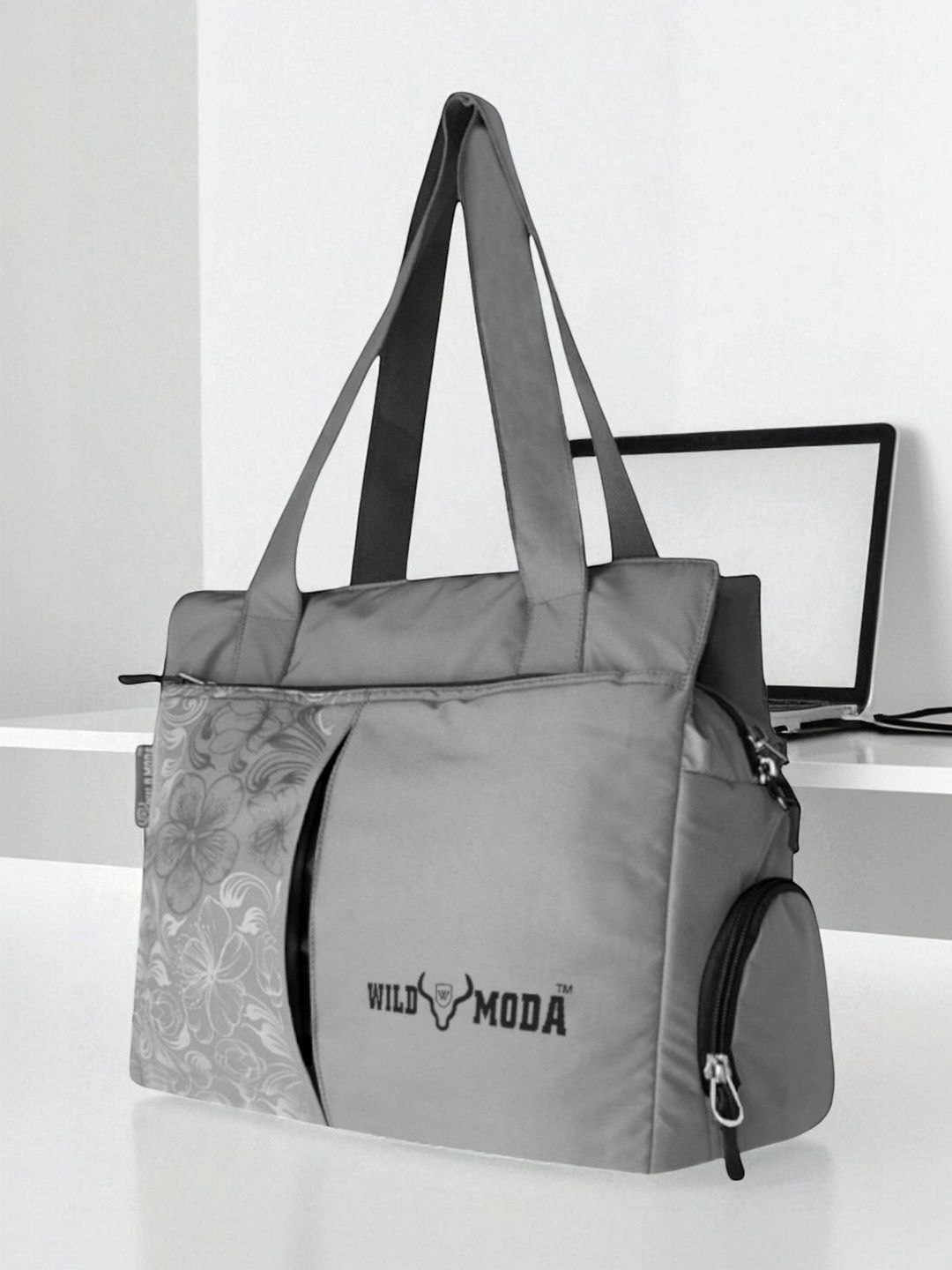 WILDMODA Floral Printed Structured Tote Bag-picture-11