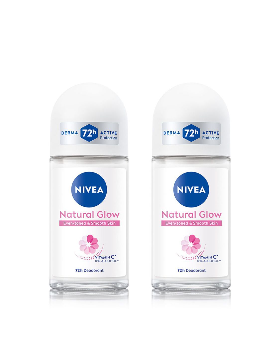 NIVEA Women Set of 2 Natural Glow Smooth Skin Deodorant Roll On - 50 ml each-picture-40