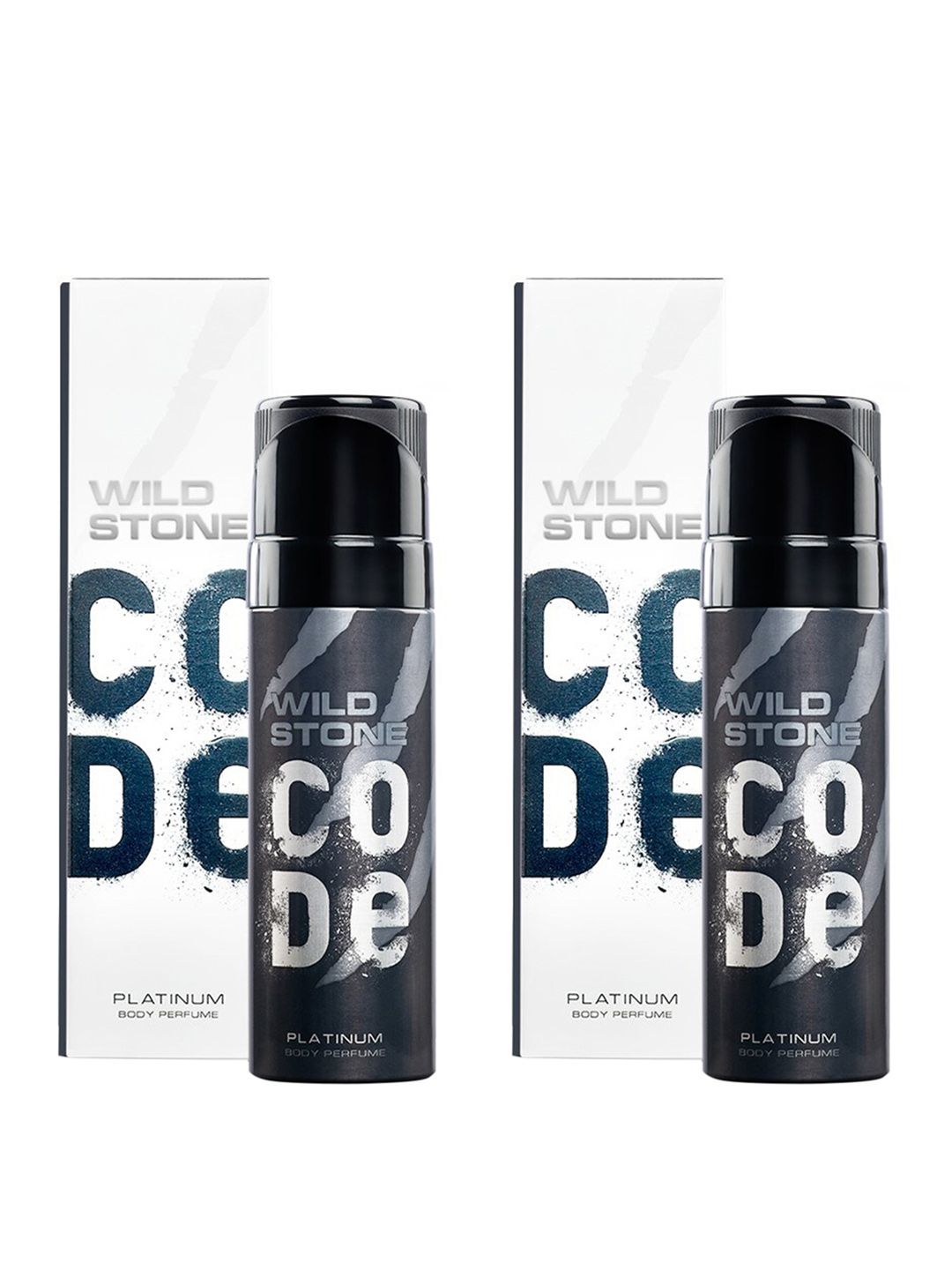 Wild stone code Men Set of 2 Platinum Long Lasting Body Deodorants - 150 ml each-picture-27