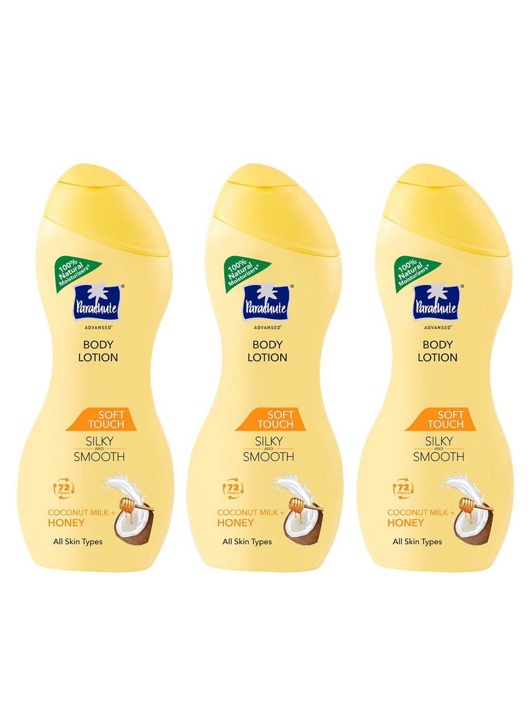 Parachute Set Of 3 Advansed Soft Touch Body Lotion With Honey - 225ml Each-image-44