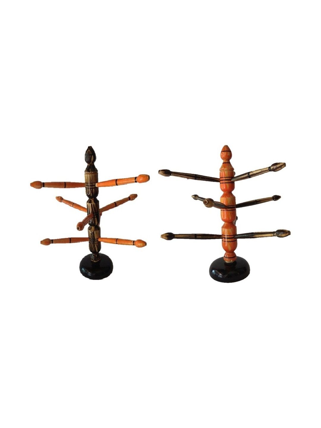 Royals Pride 2Pcs Beige Wooden Bangle Holder Stand-picture-18