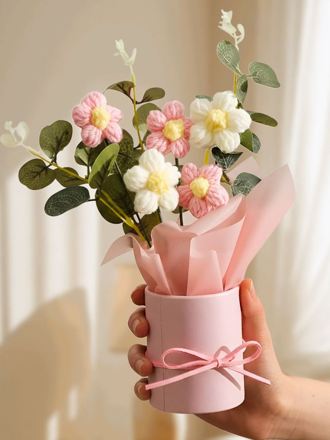 TIED RIBBONS Multicoloured 1 Pieces Daisy Artificial Flower