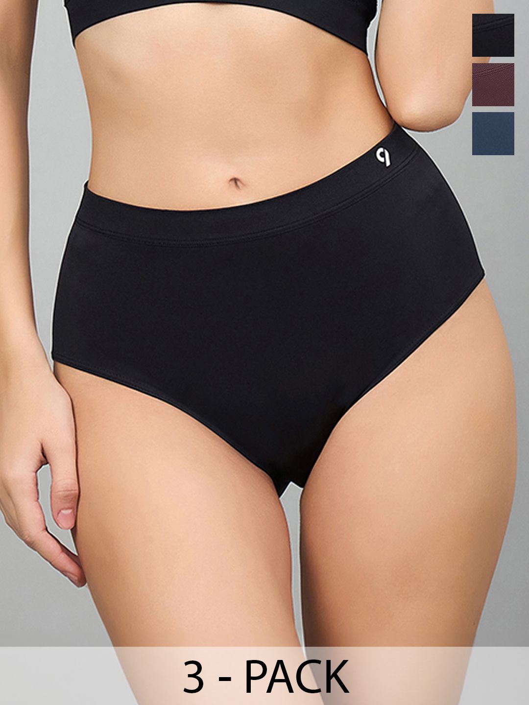 C9 AIRWEAR Pack of 3 High-Rise Hipster Briefs