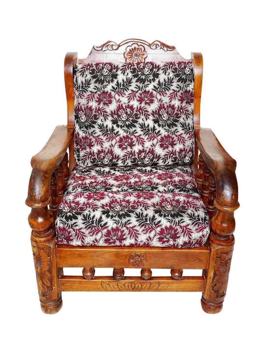 SREE LAKSHMI GARMENTS Maroon & Maroon Printed Polyester Sofa Cover-image-47