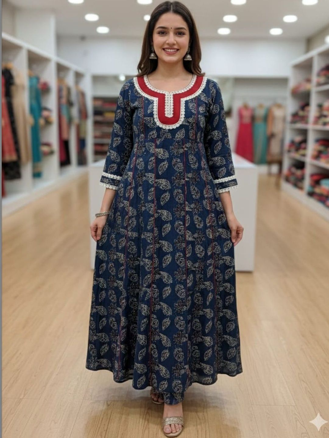 Silakaari Ethnic Motifs Printed Pure Cotton Kurti-picture-13