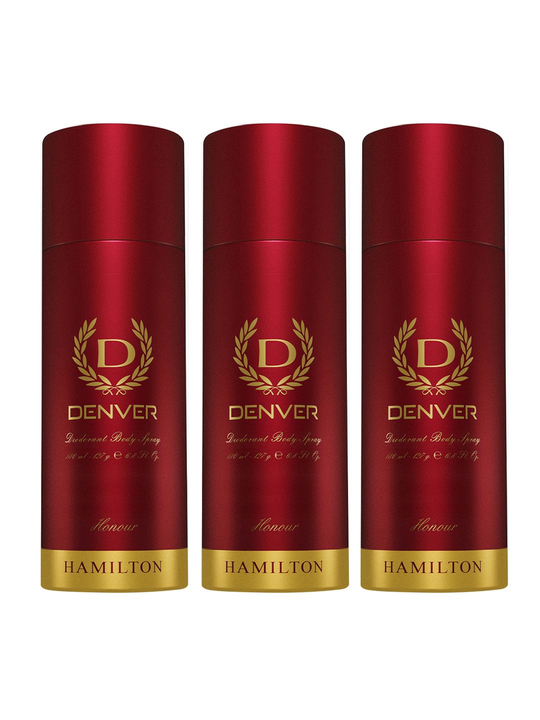 Denver Men Set of 3 Hamilton Honour Deodorant - 180 ml each-image-42