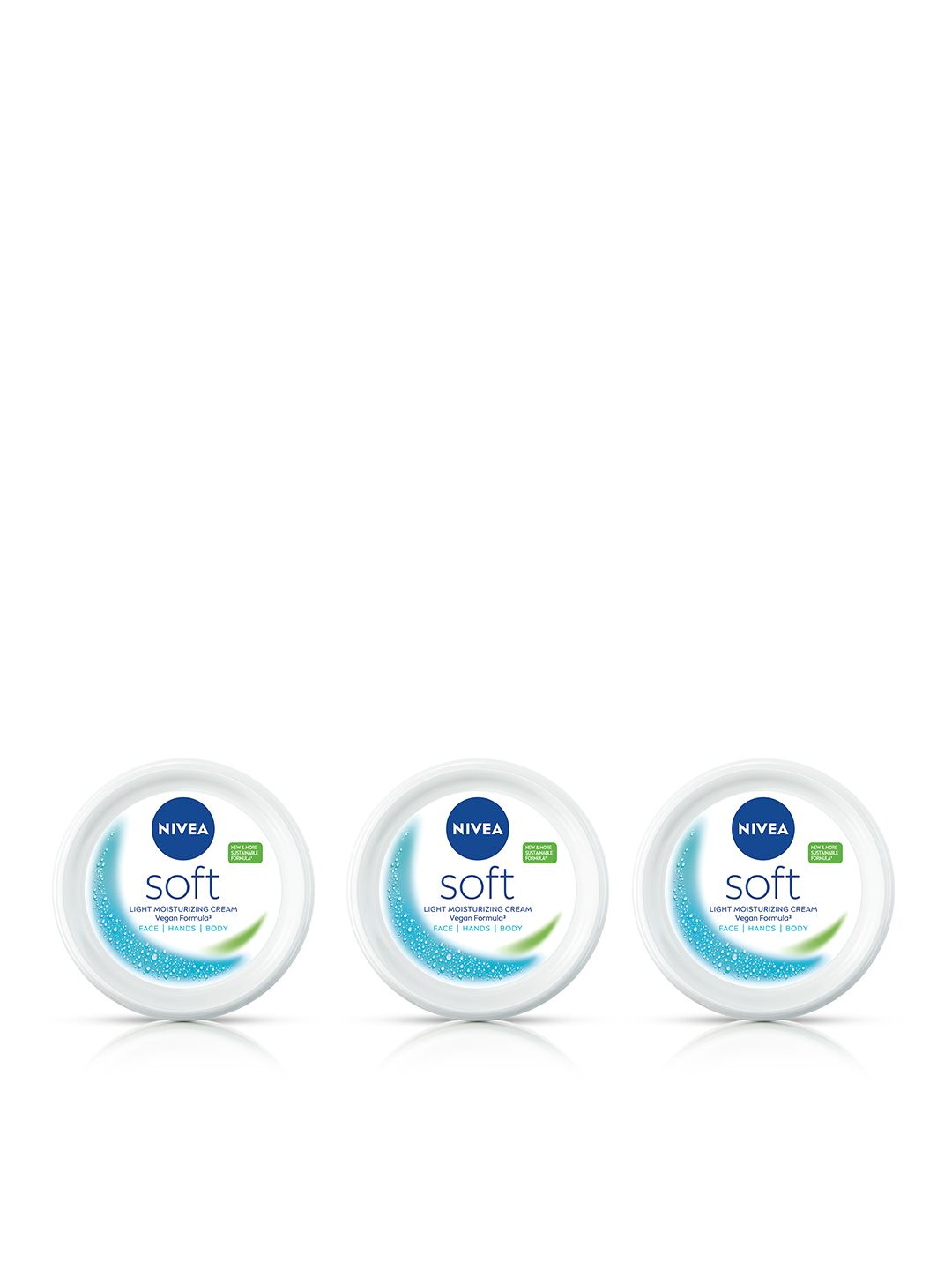 Nivea Set of 3 Soft Light Moisturizing Cream with Vitamin E & Jojoba Oil - 300 ml each-picture-35