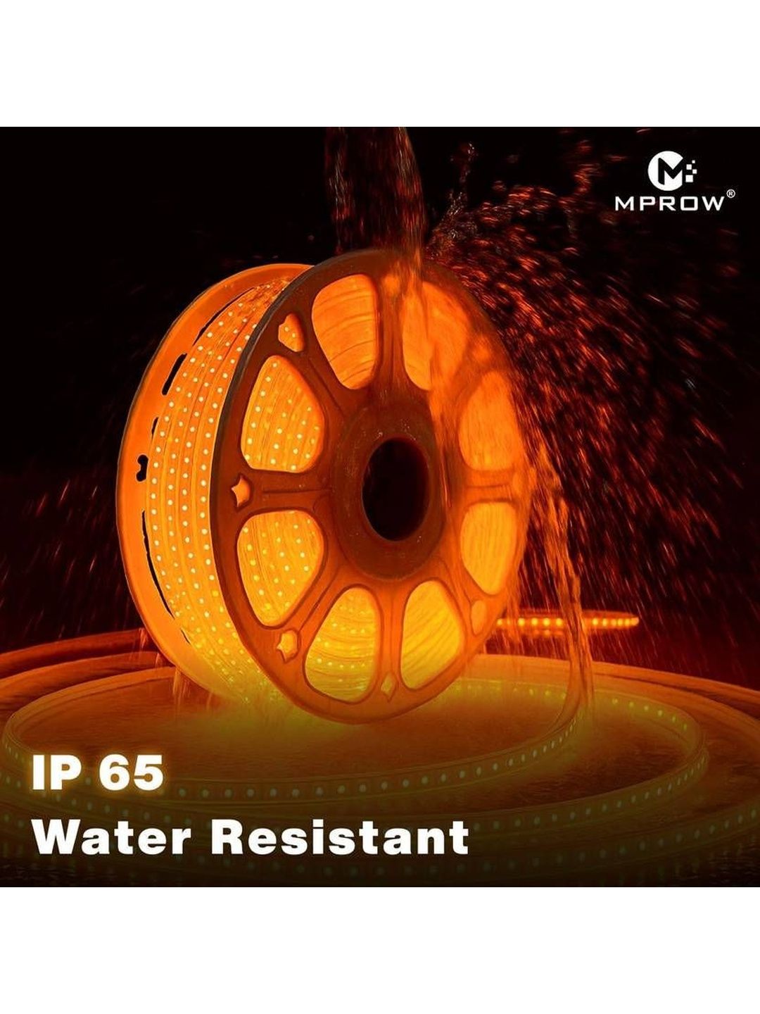 MPROW Orange Coloured Waterproof Rope String Light-picture-28