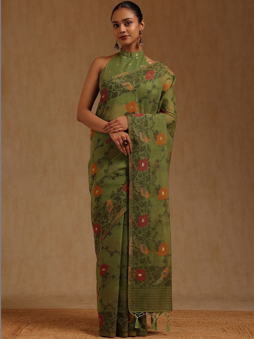 Soch Woven Design Chanderi Saree