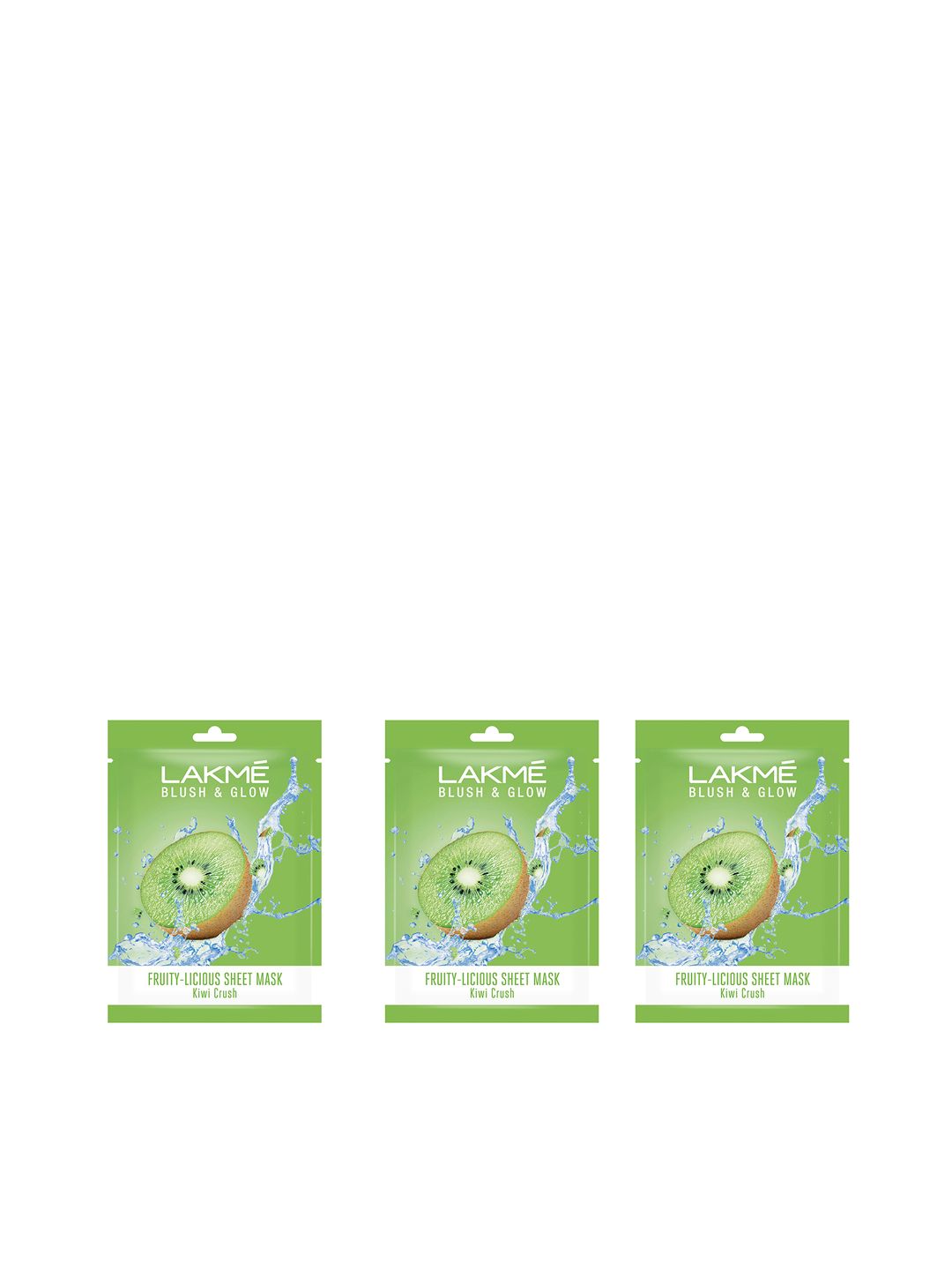 Lakme Set of 3 Blush & Glow Kiwi Sheet Mask 20 ml each-picture-39