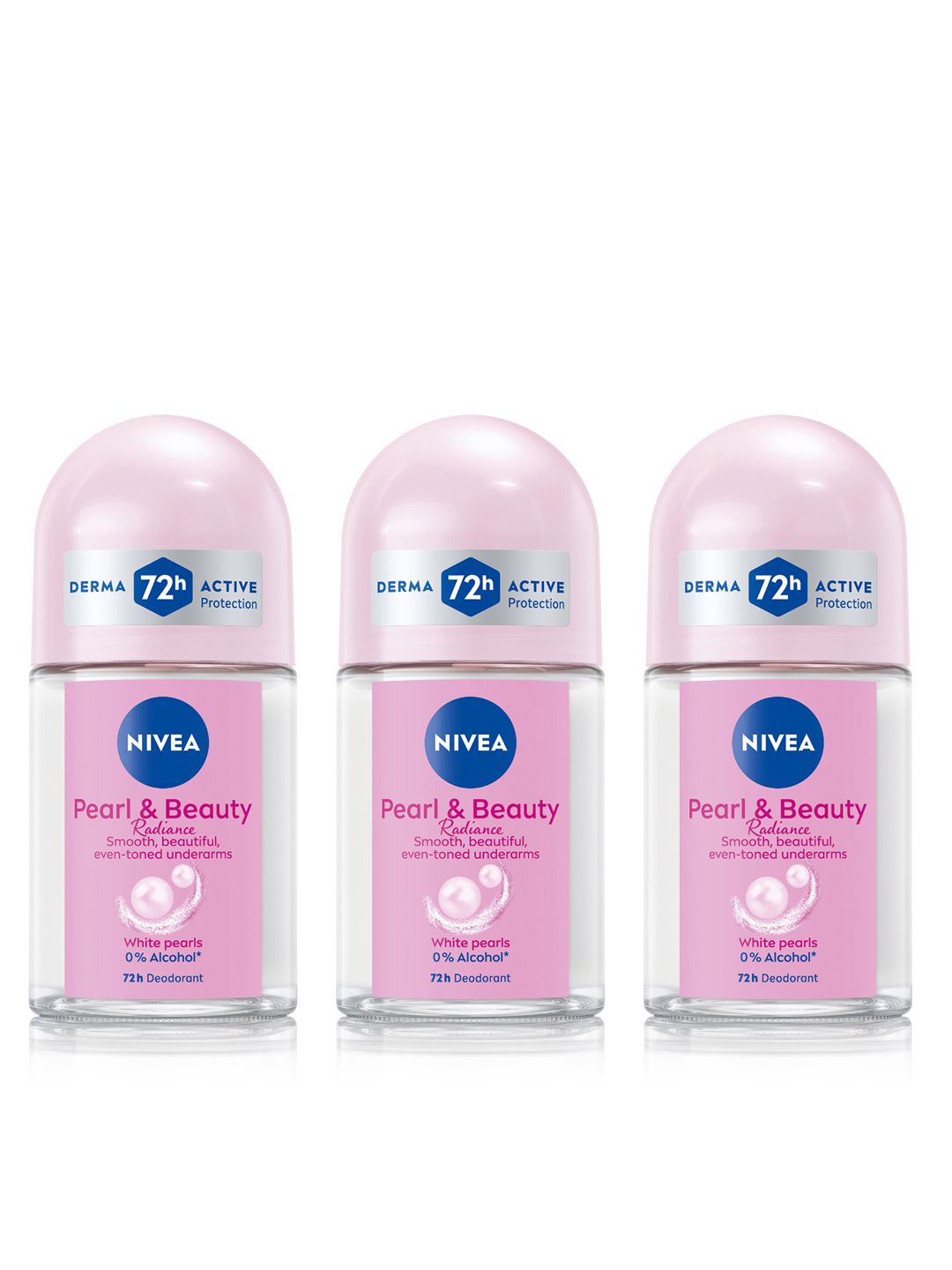 Nivea Women Set Of 3 Pearl & Beauty Radiance Deodorant Roll-Ons - 50ml Each-picture-30