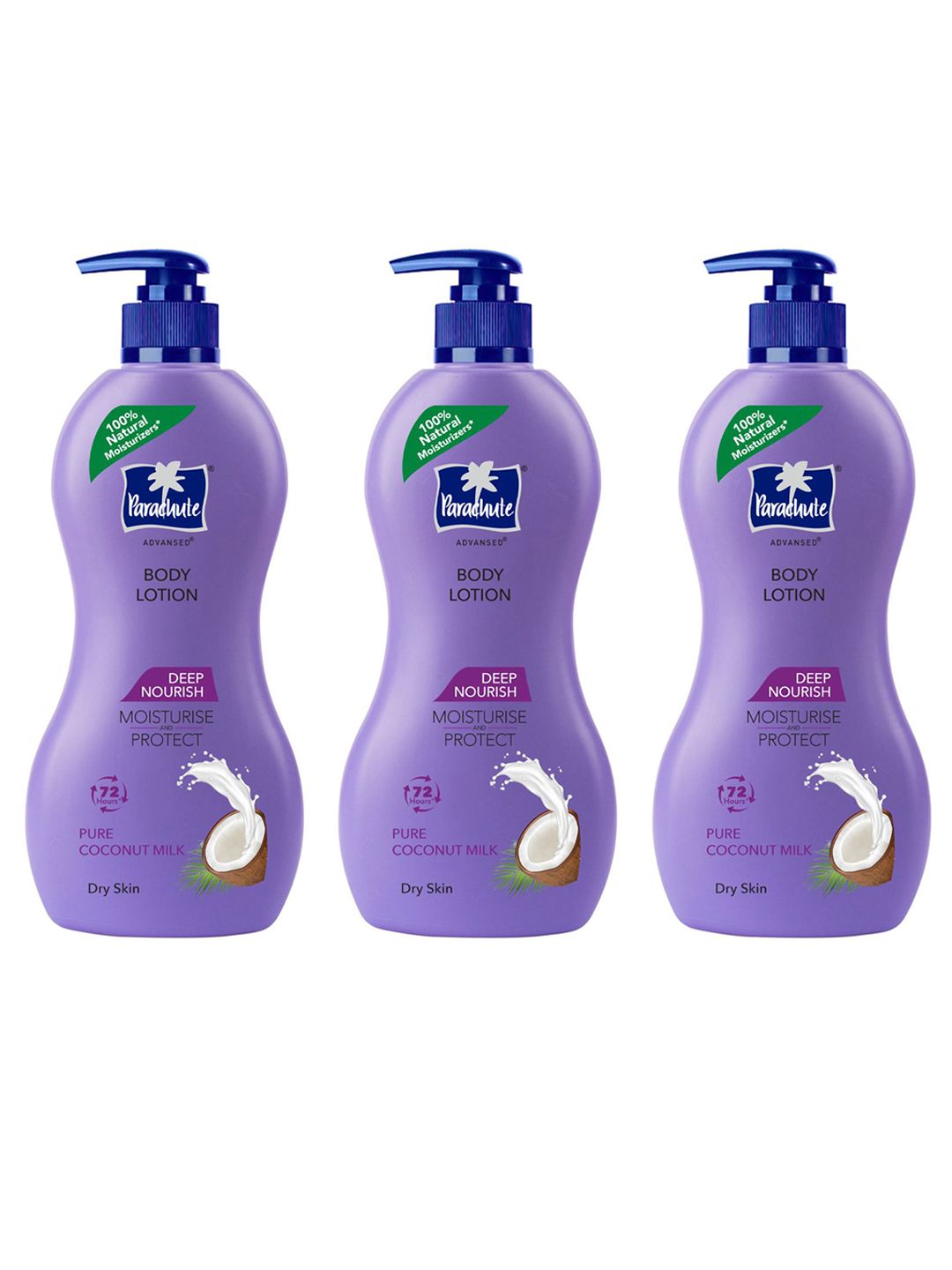 Parachute Set of 3 Advansed Deep Nourish Body Lotion with Pure Coconut Milk - 400 ml each-image-31