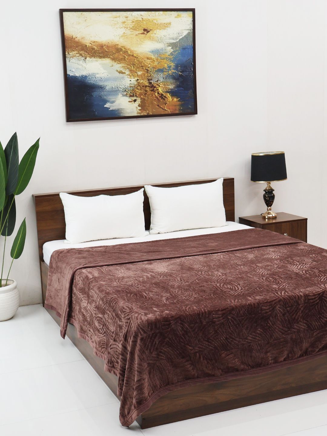 BOMBAY DYEING Brown Mild Winter 300 GSM Blanket-image-18
