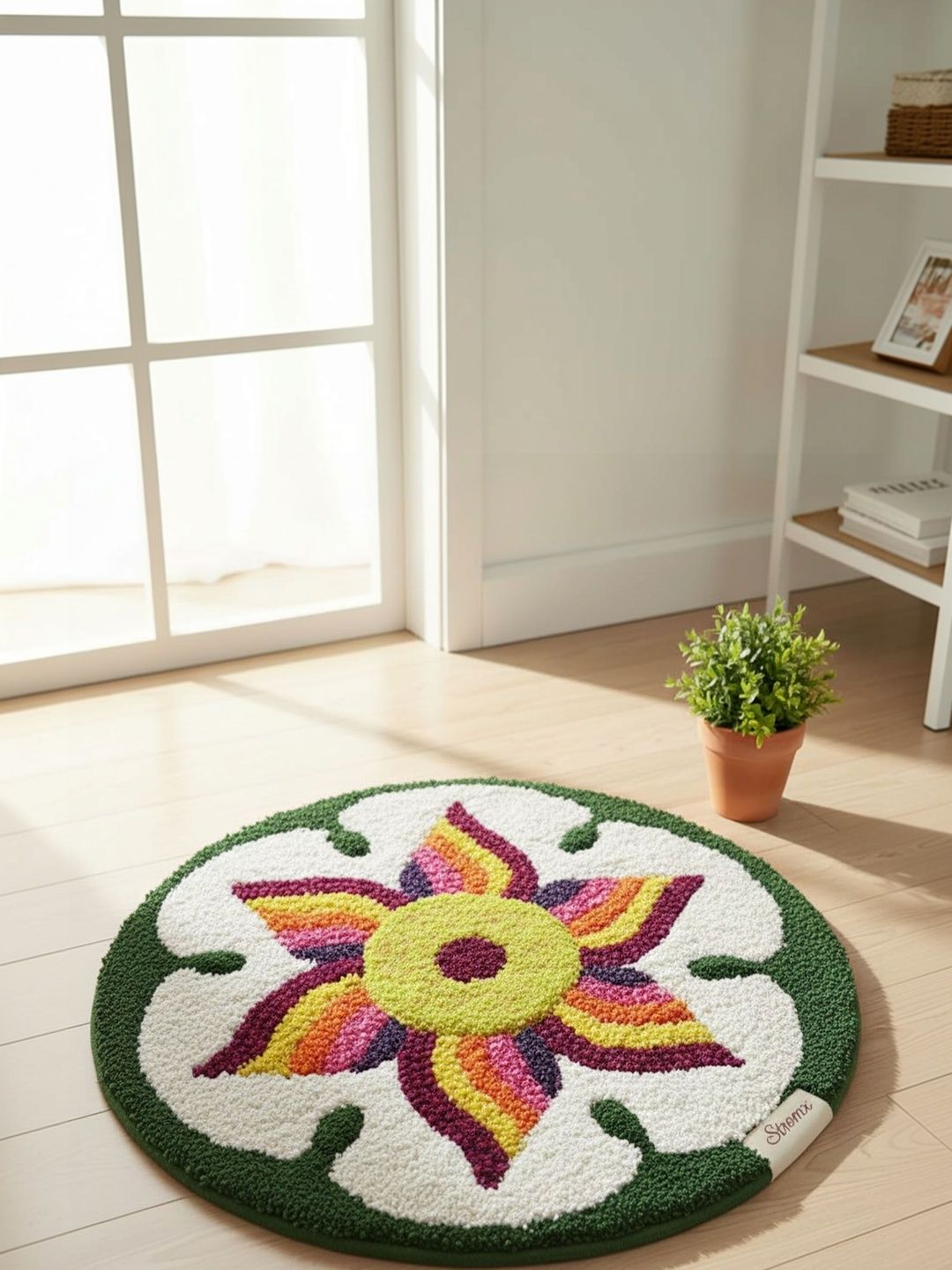 HOMESTIC Yellow & White Anti-Skid Textured Doormats-image-23