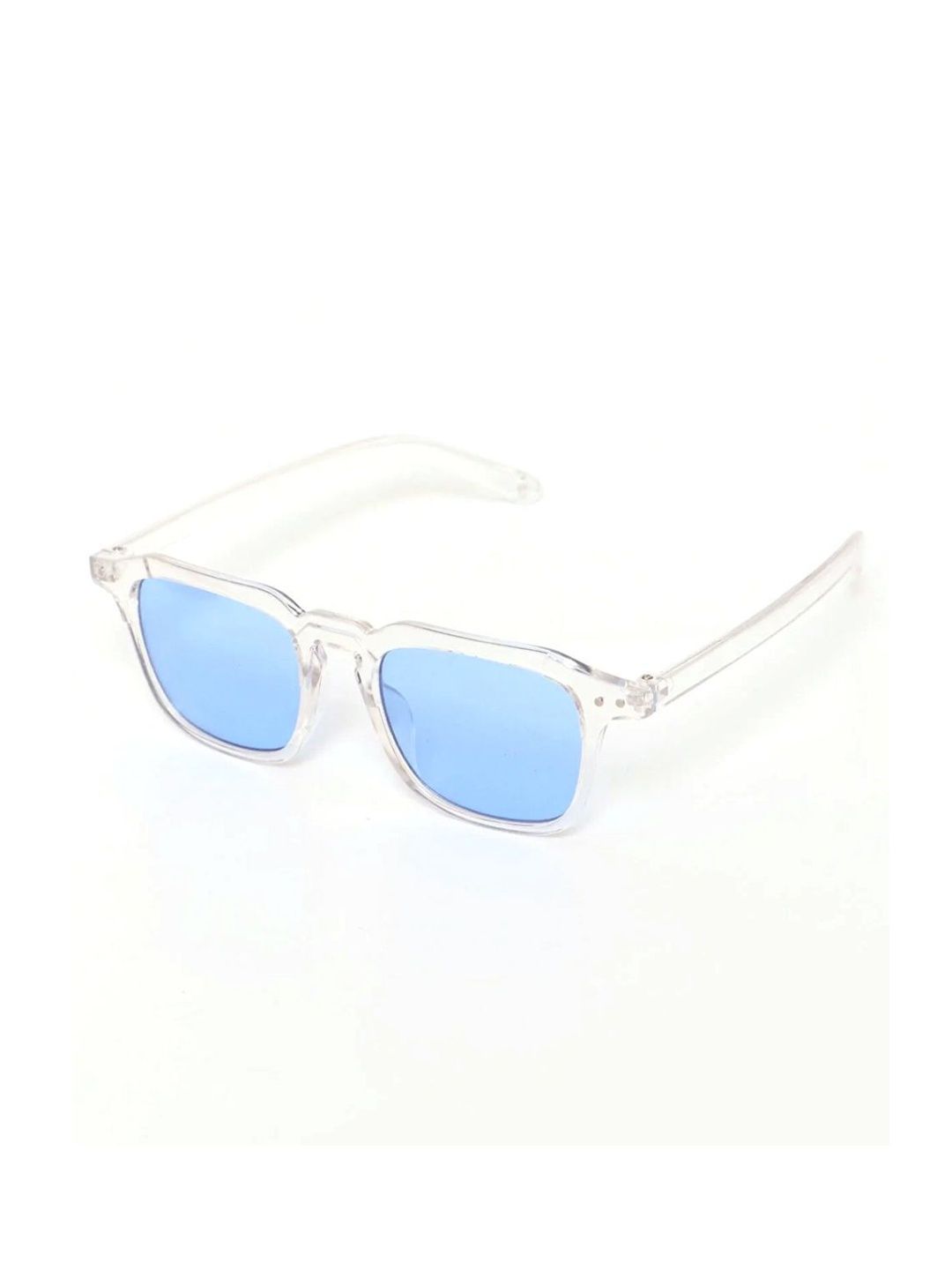 Elligator Men Blue Lens & White Wayfarer Sunglasses with-picture-19