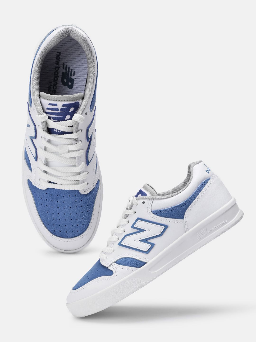 New Balance Men BB480 Suede Sneakers with Perforated Detail