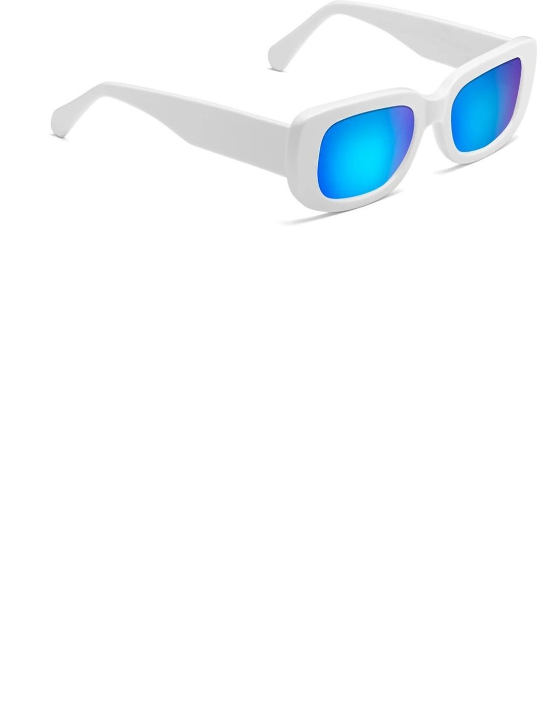 Elligator Men Blue Lens & White Wayfarer Sunglasses with-picture-48
