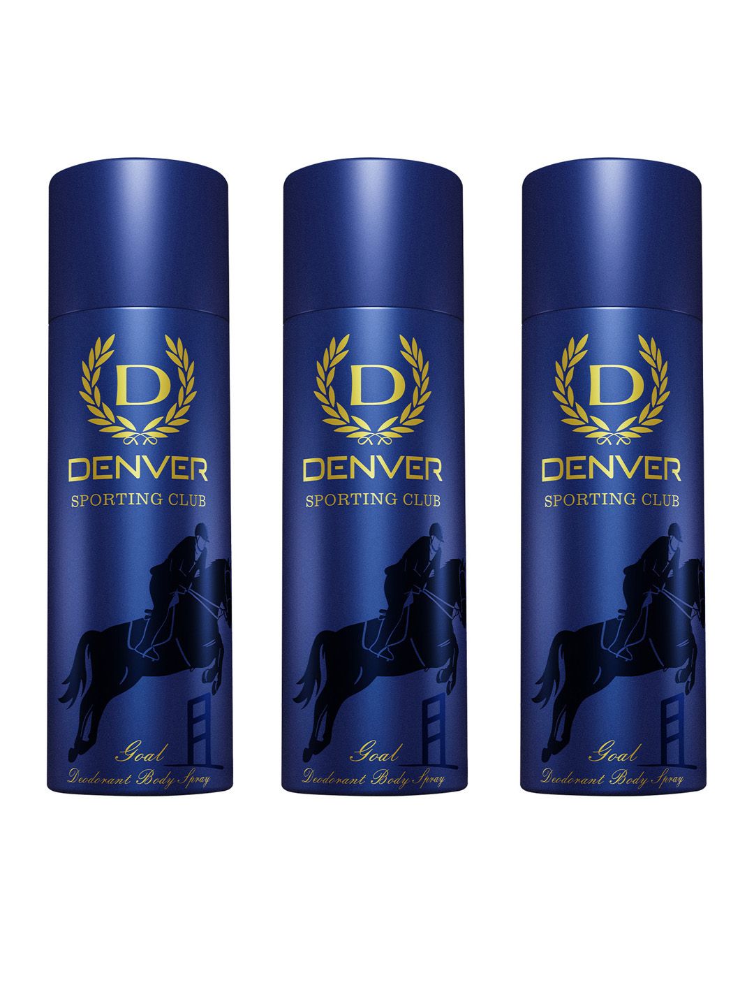 Denver Men Set Of 3 Sporting Club Goal Deodorant Body Spray - 180ml Each-image-41