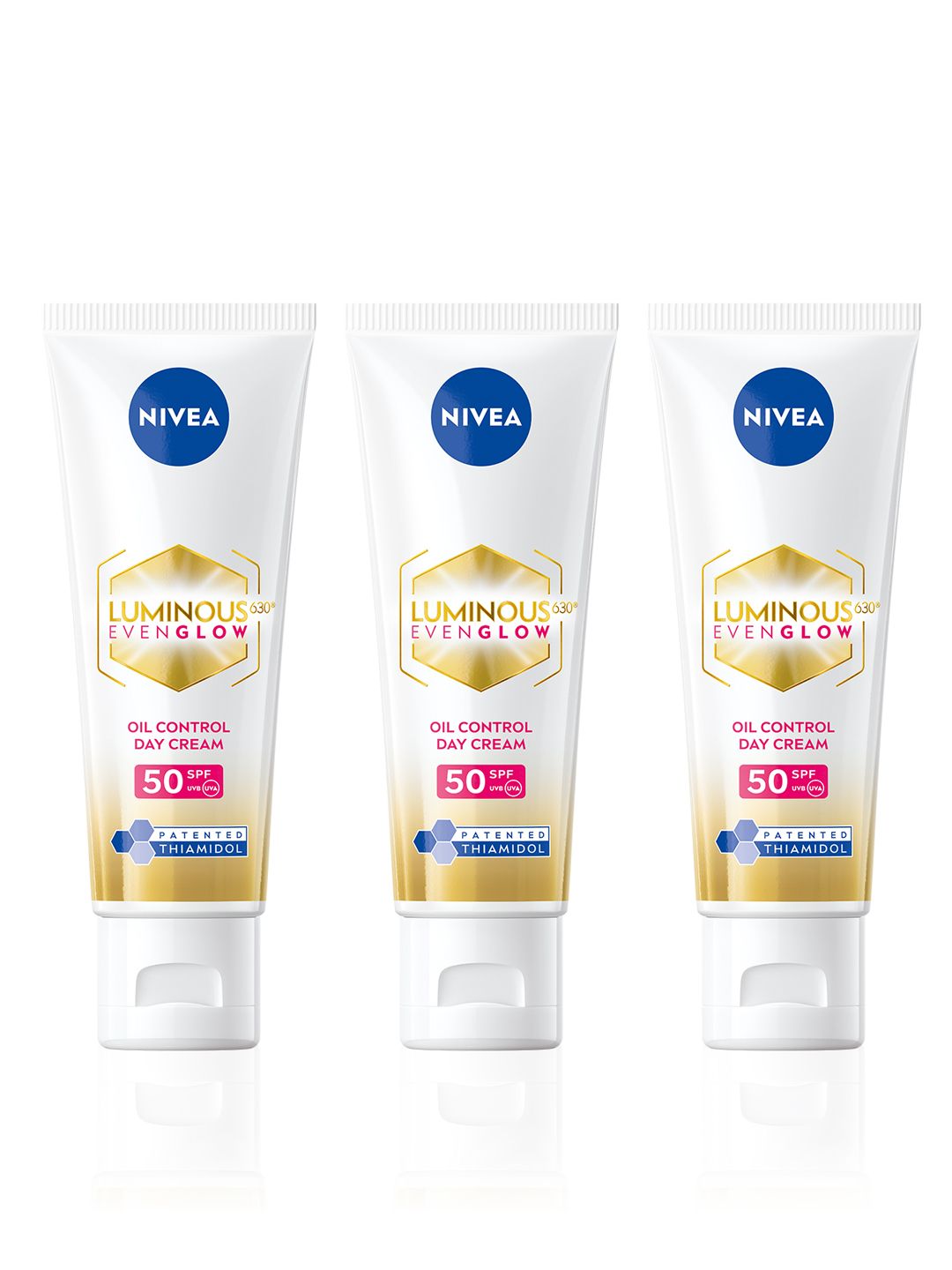Nivea Set of 3 Luminous Even Glow Oil SPF 50 Day Cream with Thiamidol - 10ml Each-picture-49
