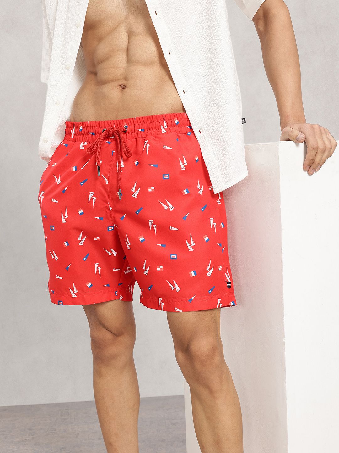 Nautica Men Printed Swim Shorts