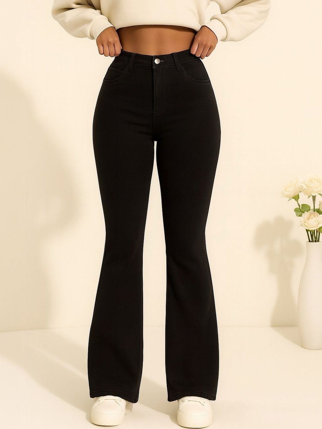 KASHIANXSTYLE Women Comfort Bootcut High-Rise Stretchable Jeans-picture-53