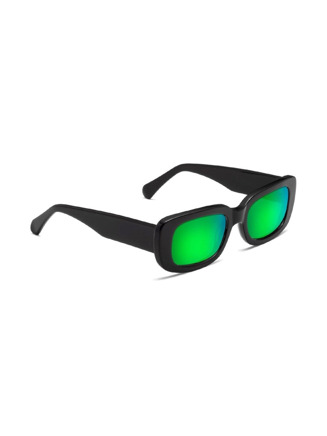 Elligator Men Green Lens & Black Wayfarer Sunglasses with-picture-39