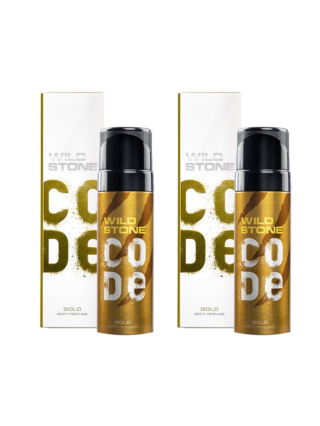 Wild stone code Men Set of 2 Gold Long Lasting Body Deodorant Perfume - 150 ml-picture-24