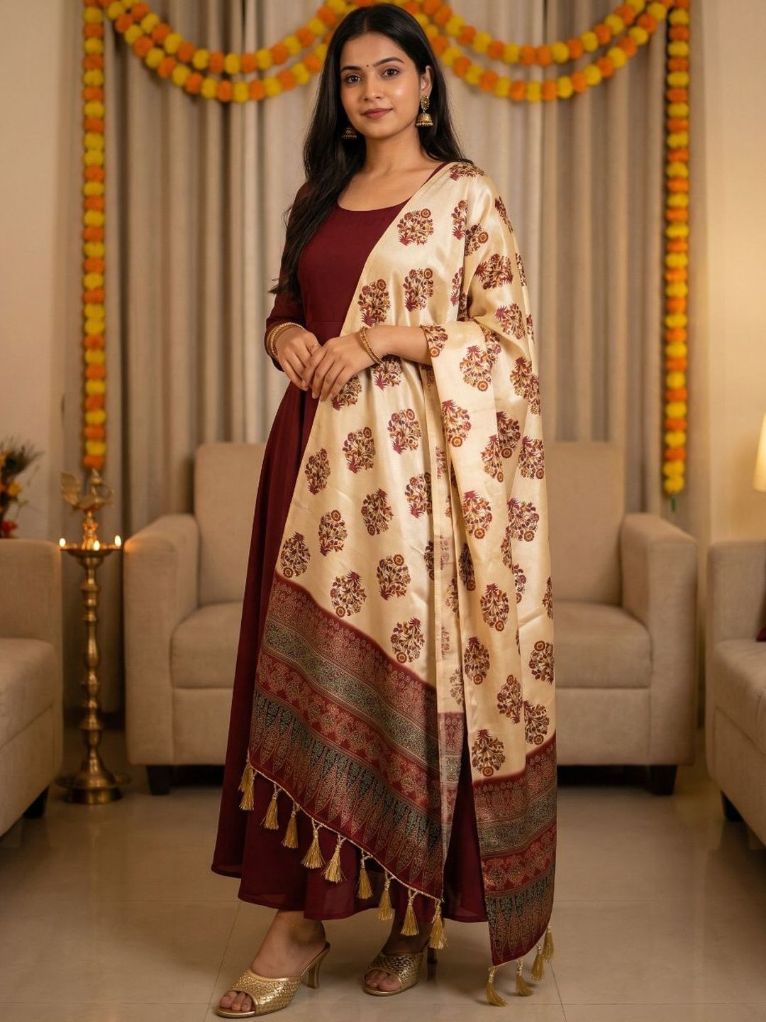 Kaizen TEXO FAB Ethnic Motifs Printed Dupatta-picture-21