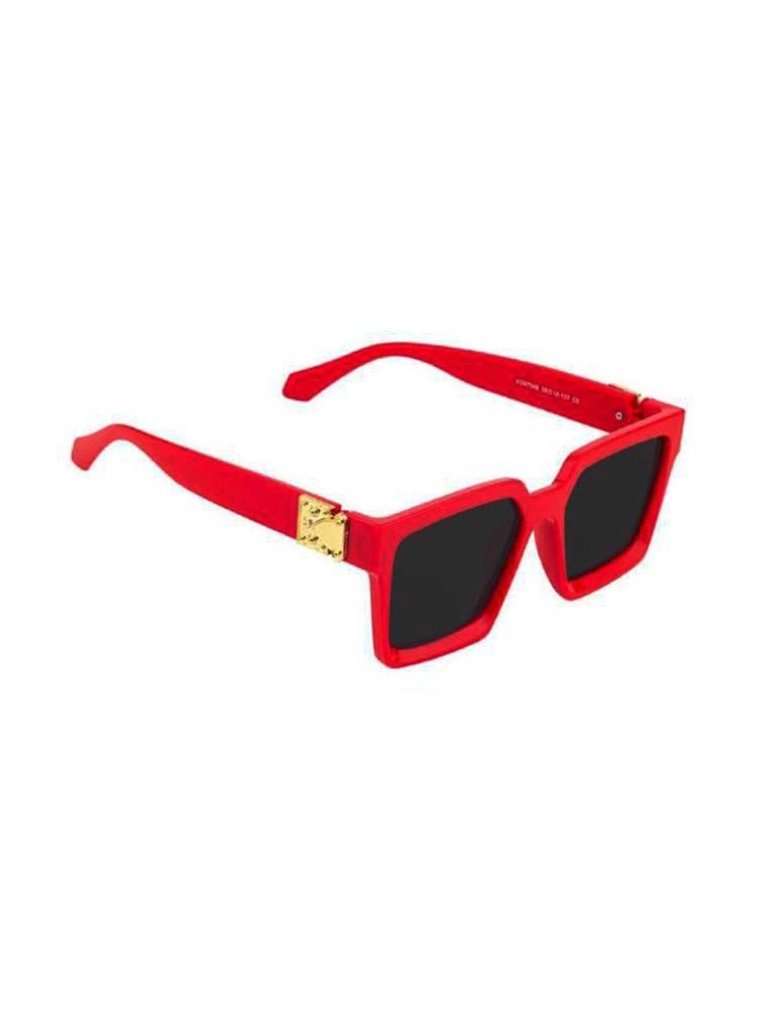 Elligator Men Black Lens & Red Wayfarer Sunglasses with-picture-43