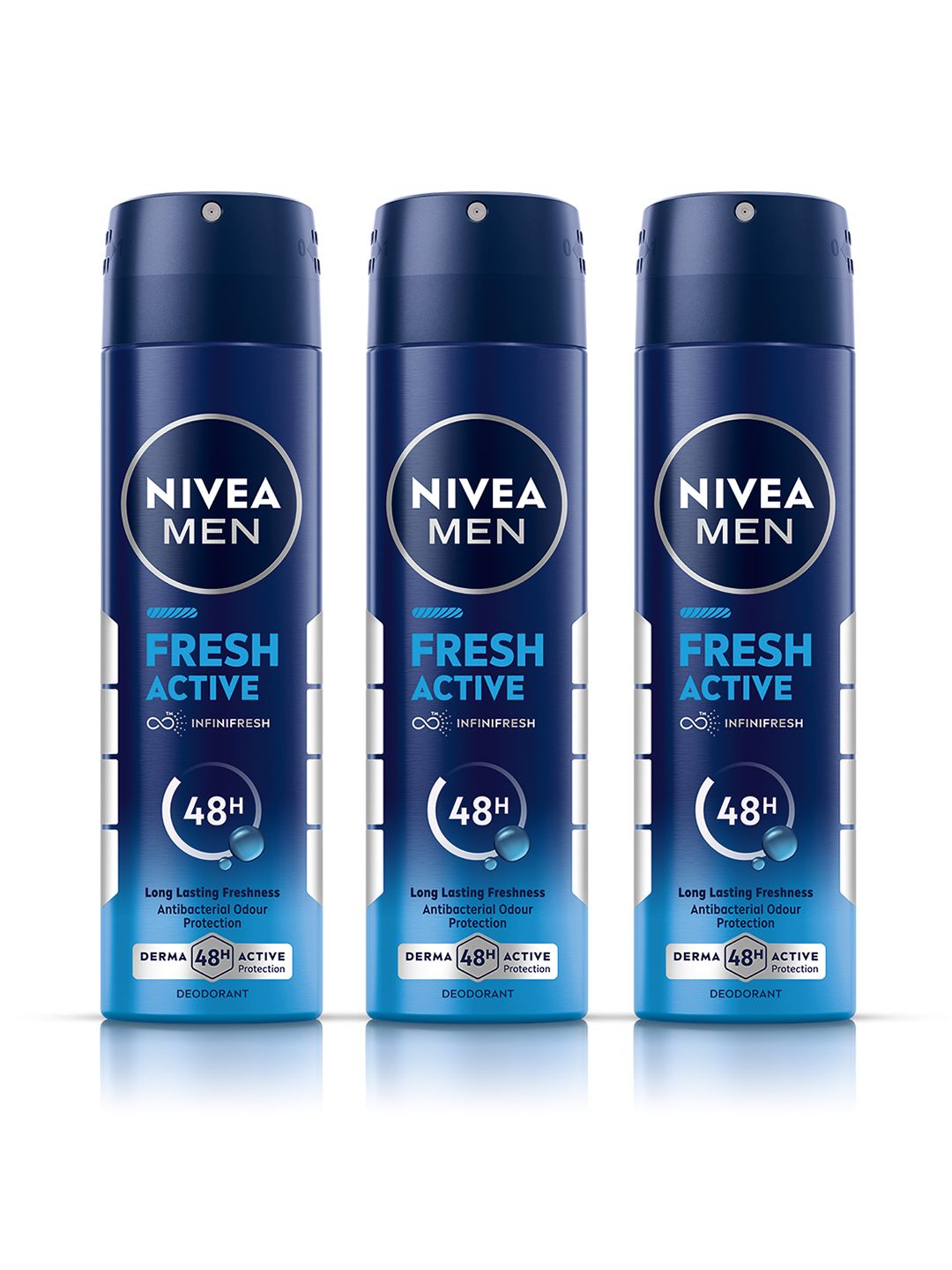 Nivea Men Set of 3 Fresh Active Original Deodorant - 150 ml each-picture-47