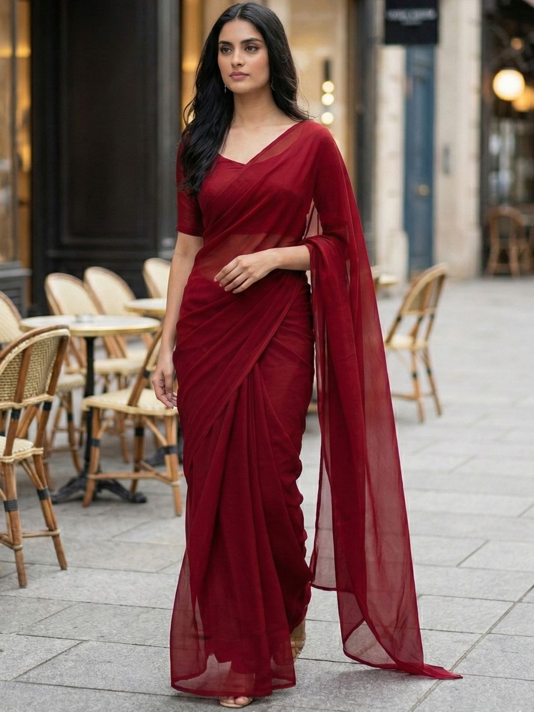 Moda Rapido Poly Georgette Saree-picture-30