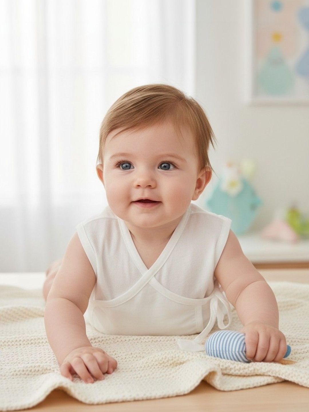 Moda Rapido Infant Boys Pure Cotton Jhabla Vests-picture-12