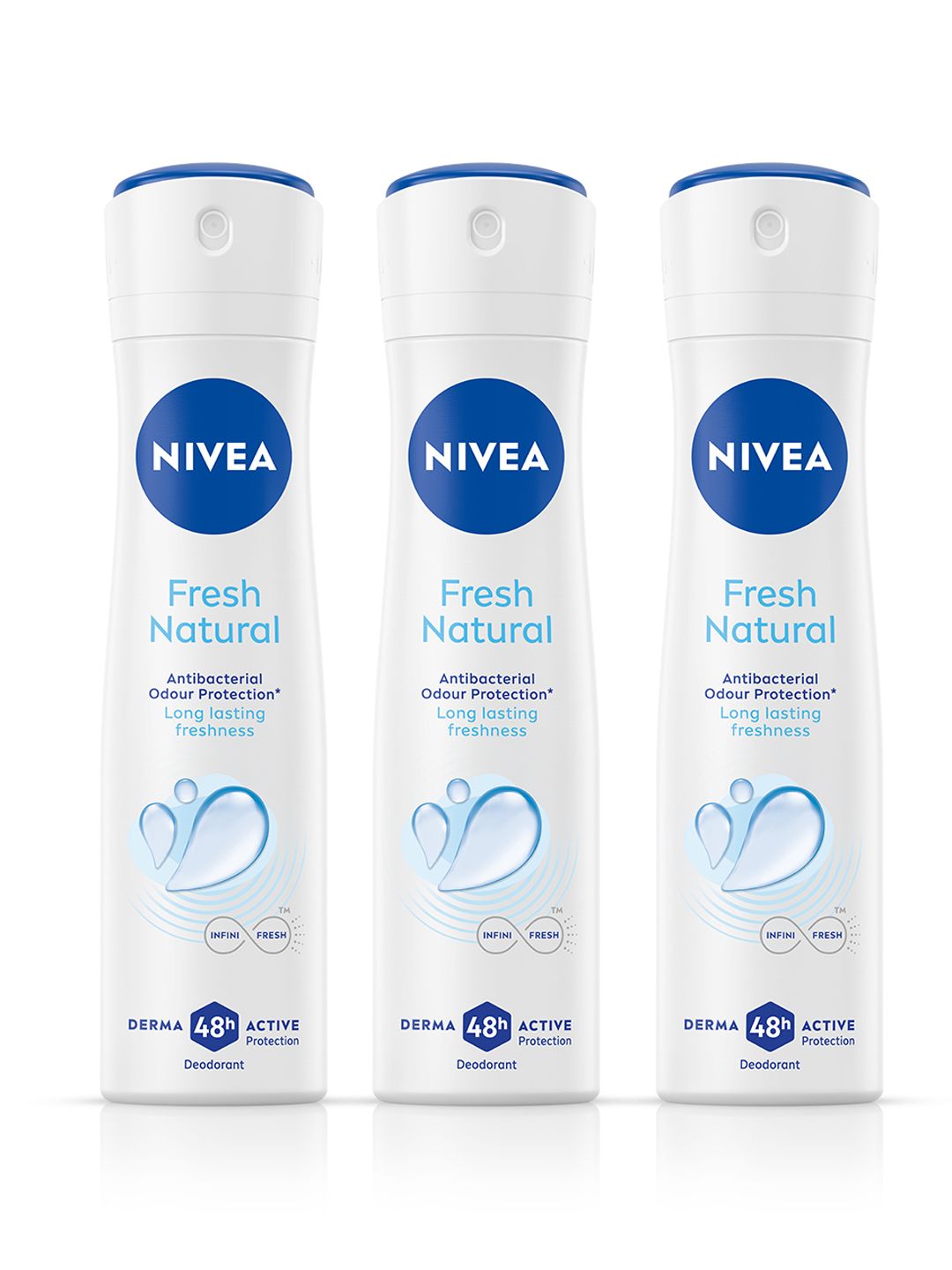 Nivea Women Set of 3 Fresh Natural 48h Deodorant - 150 ml each-picture-37