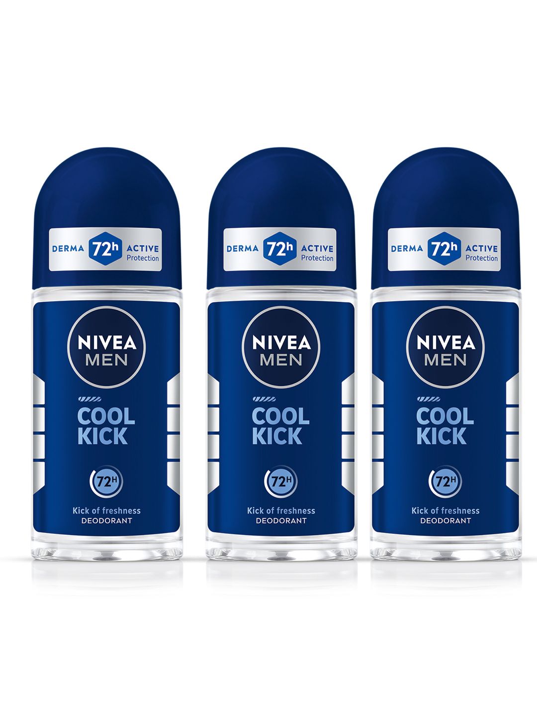 Nivea Men Set of 3 Cool Kick Roll-On Deodorant - 50ml each-picture-14