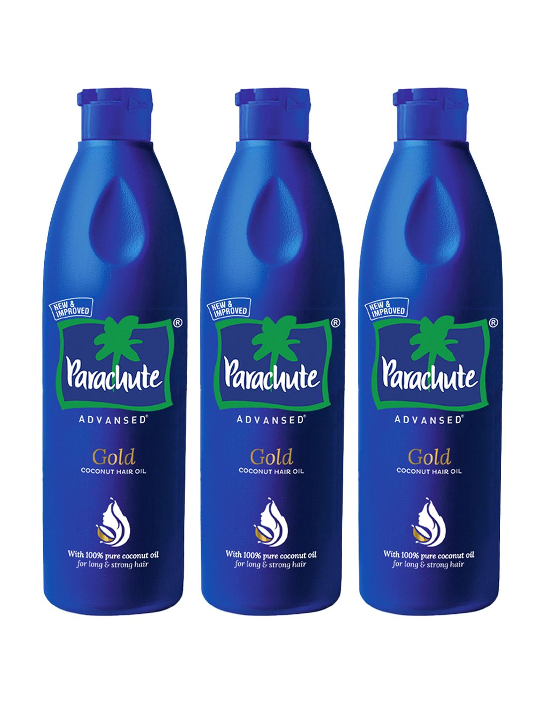 Parachute Set of 3 Gold Coconut Advansed Hair Oil for Long & Strong Hair - 400 ml each-image-47