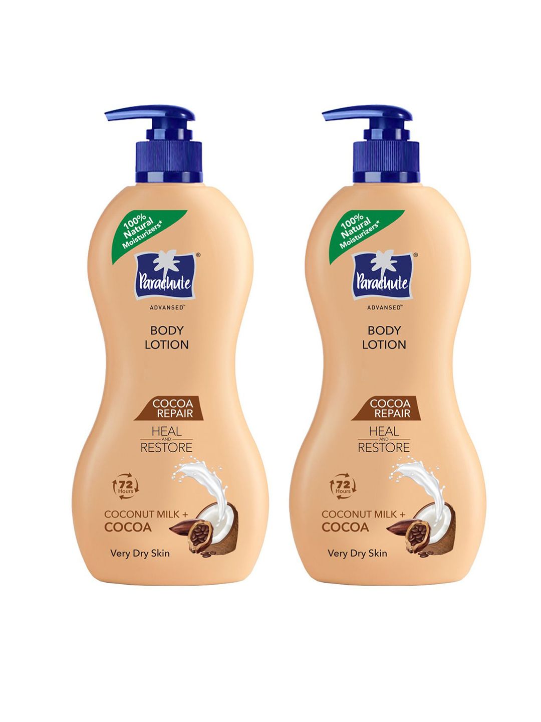Parachute Set of 2 Advansed Cocoa Repair Intense Moisture Body Lotion 400 ml each-image-47
