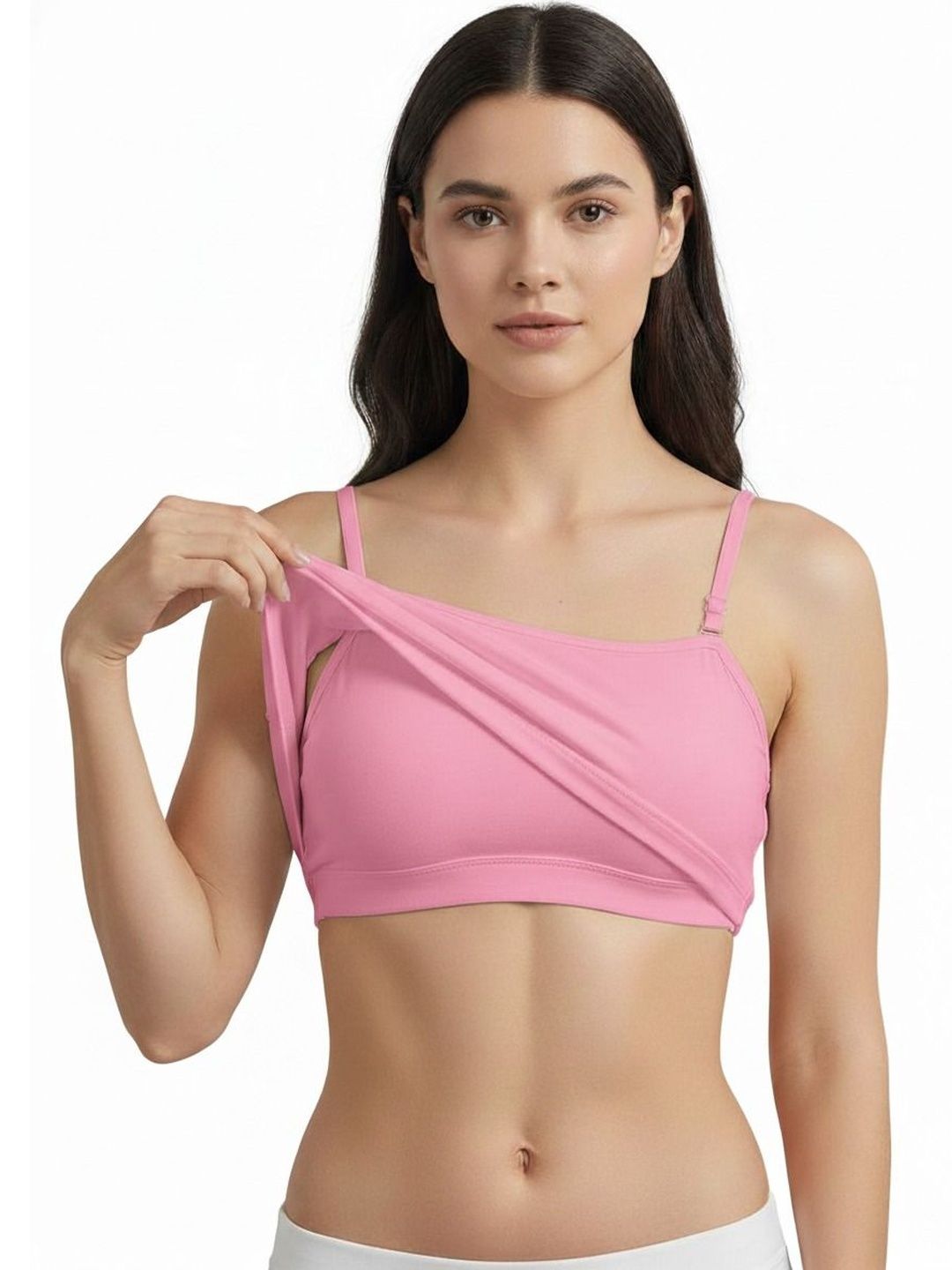 SHOPPY VILLA Padded Seamless Camisole With Shelf Bra-picture-36