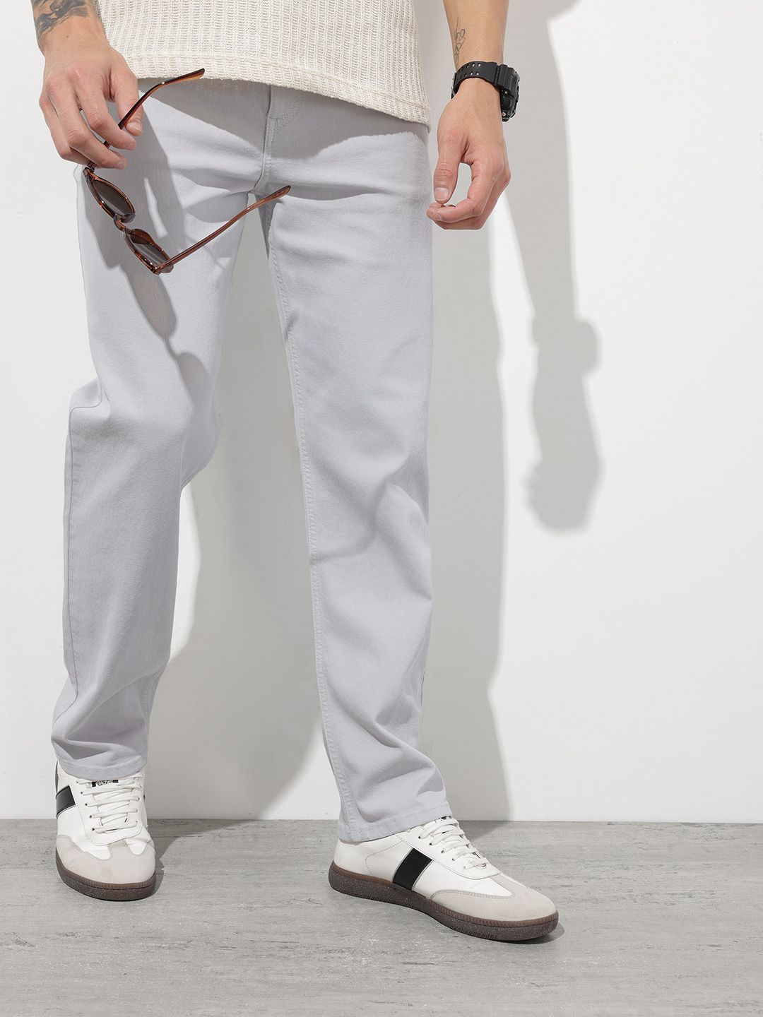 The Roadster Life Co. Men Straight Fit Mid-Rise Stretchable Jeans-picture-30