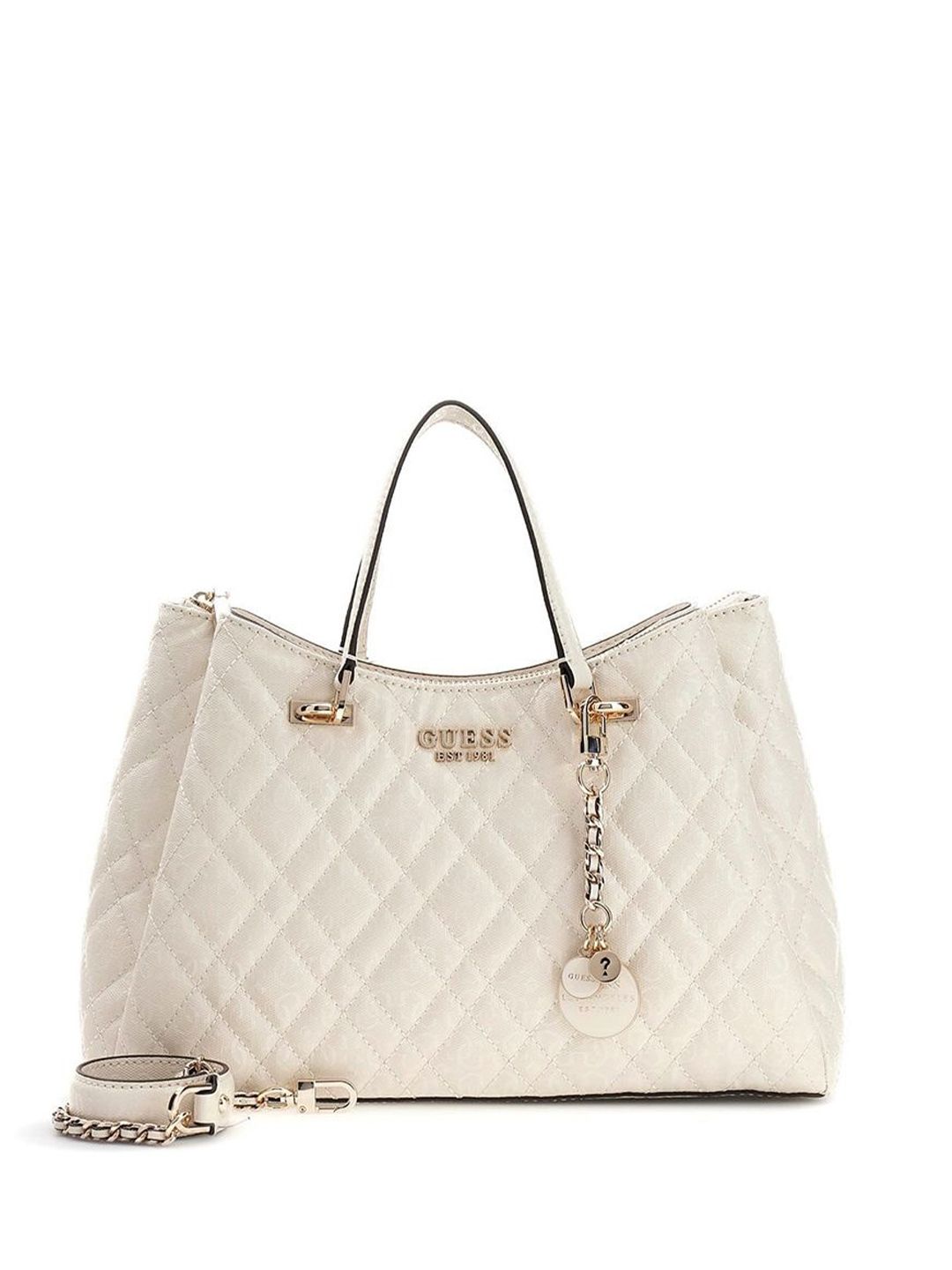 GUESS Textured PU Structured Handheld Bag with Quilted-picture-57