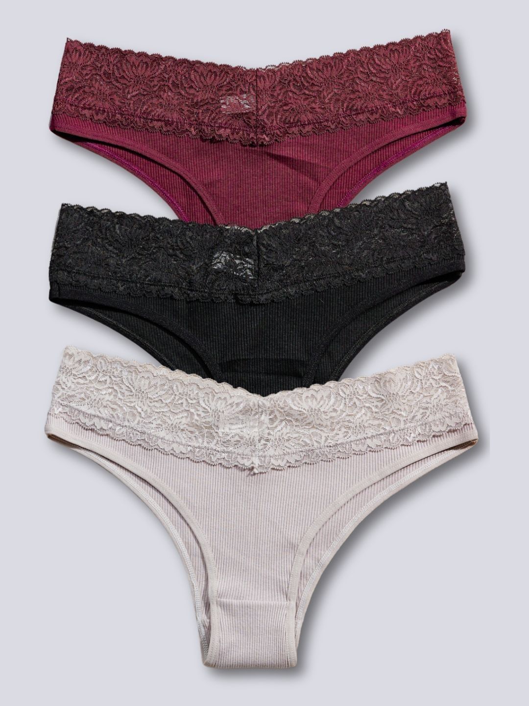 TOM & GEE Pack of 3 Mid-Rise Bikini Briefs-picture-10