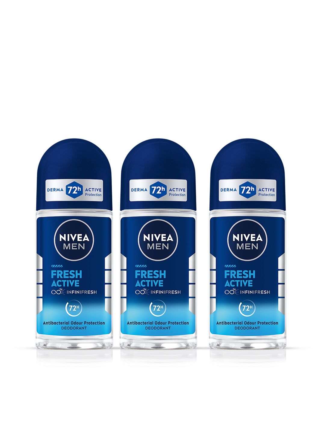 Nivea Men Set of 3 Fresh Active Roll-On Deodorant - 50 ml each-picture-30