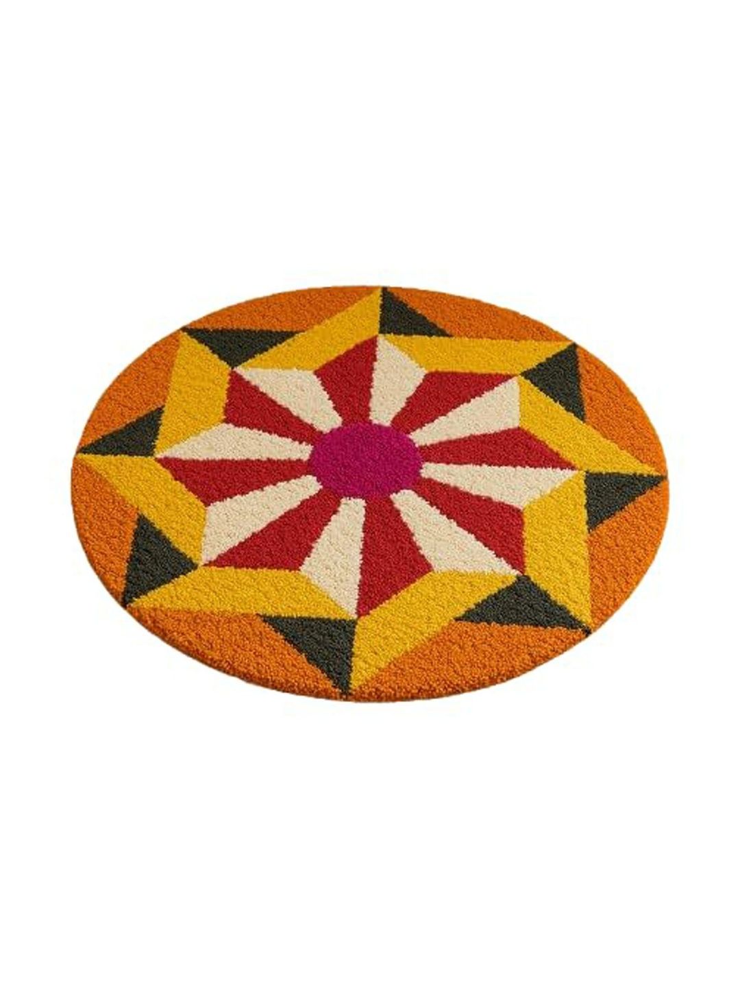 HOMESTIC Yellow & White Anti-Skid Textured Doormats-image-24