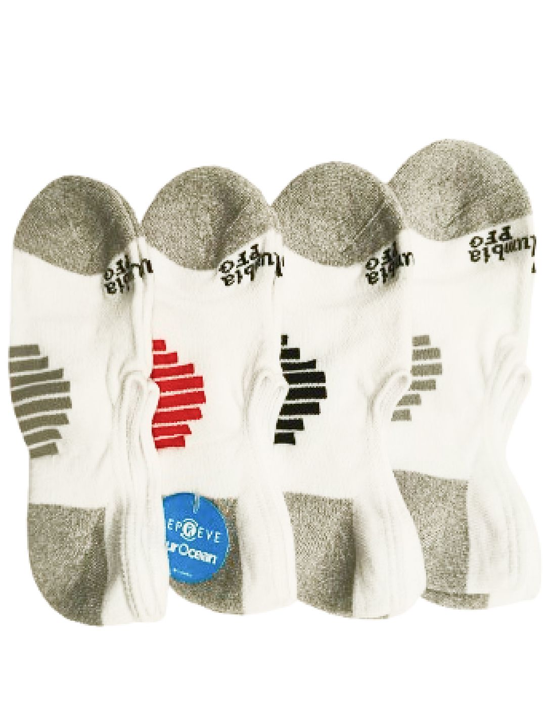 Columbia Men Pack of 2 Patterned Polyester Shoe Liners Socks-picture-11