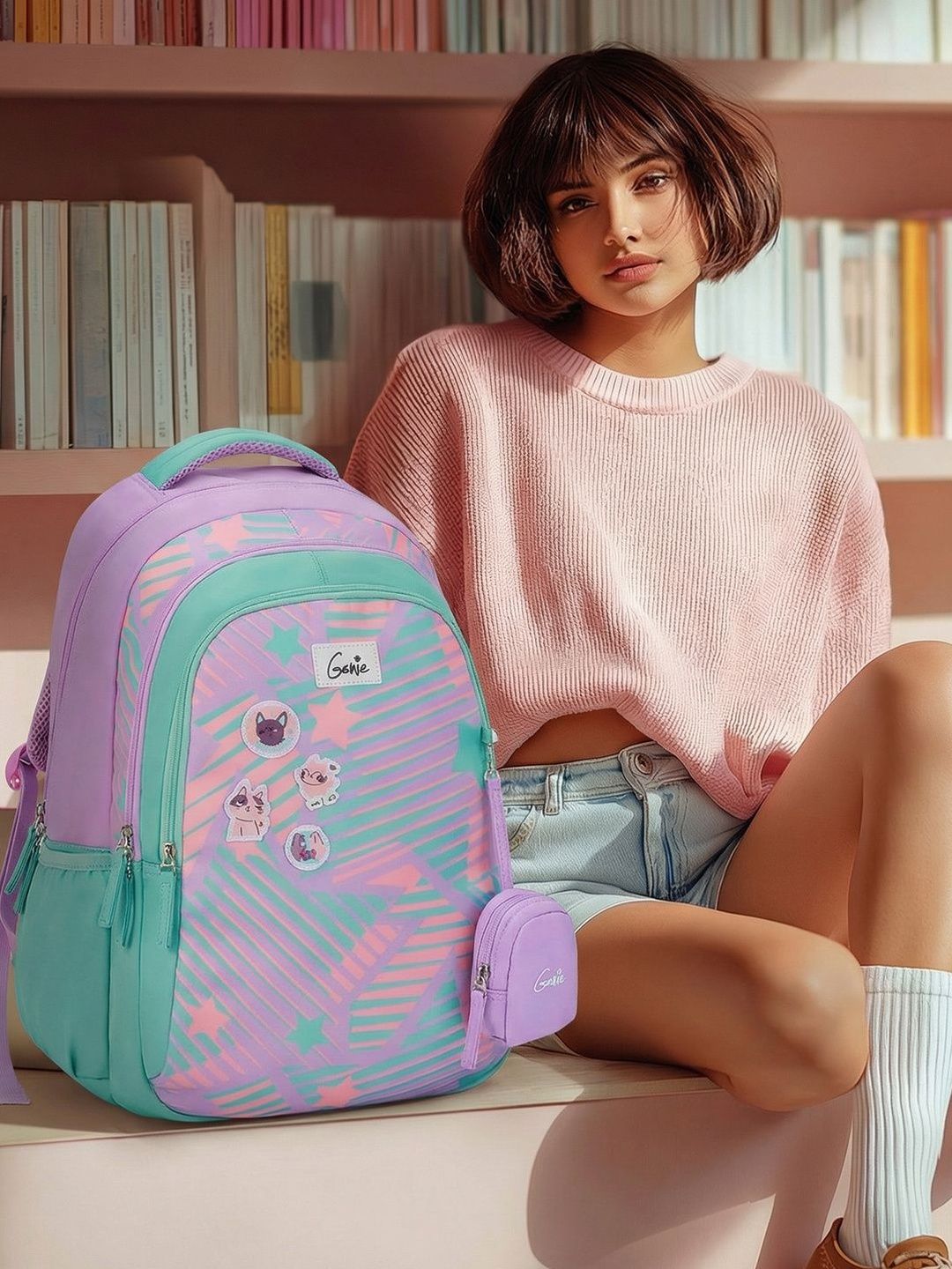 Genie Women Graphic Applique Backpack-picture-24