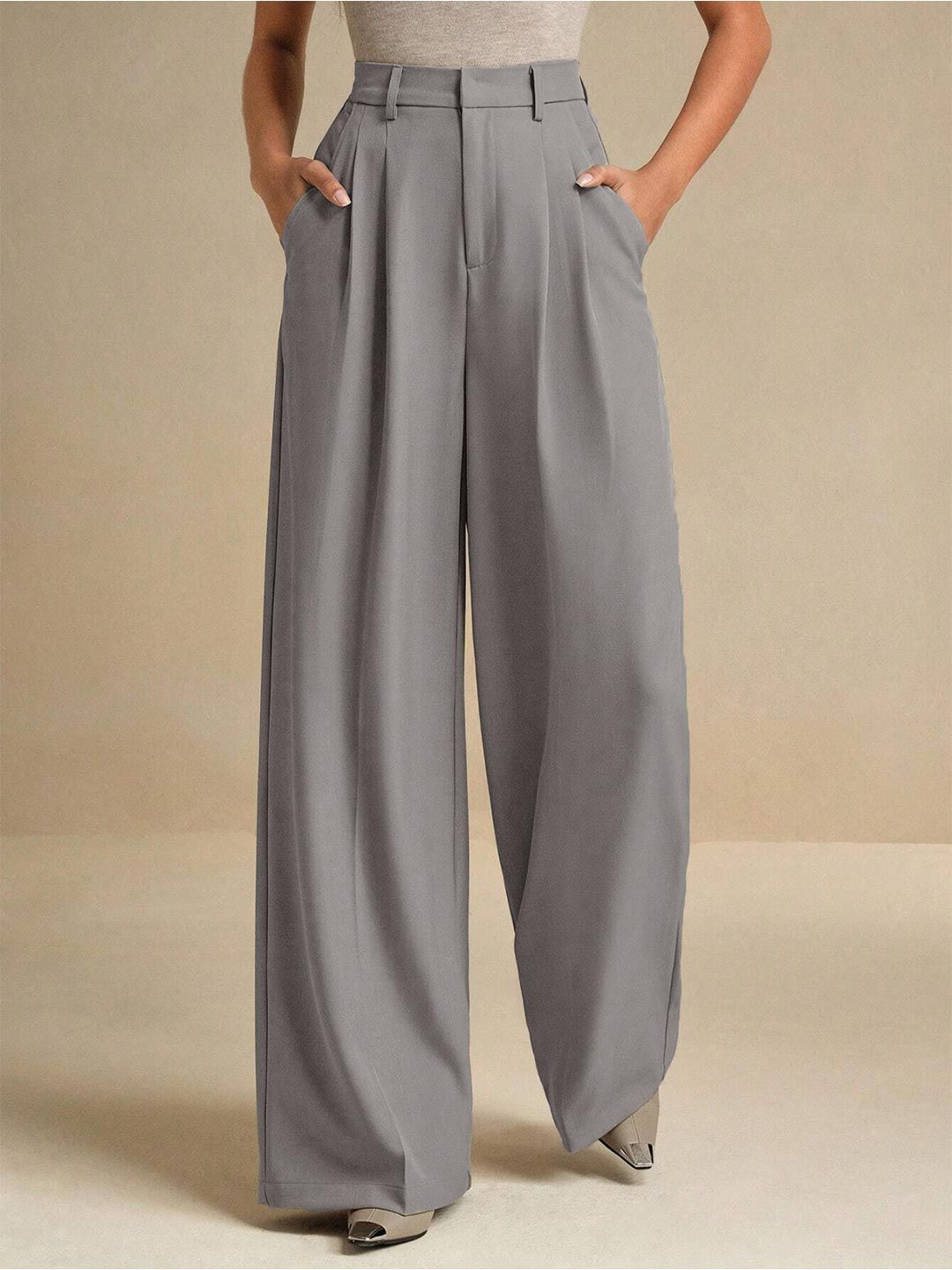 Stylecast X Kotty Women High-Rise Pleated Trousers-picture-48