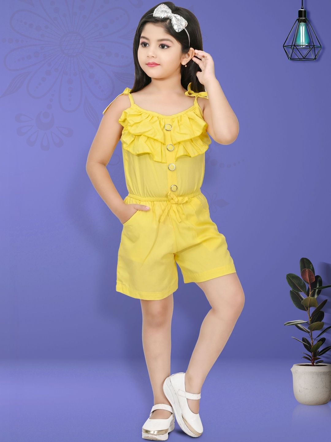 GLAMOUR WORLD GARMENTS Girls Organic Cotton Jumpsuit-picture-12