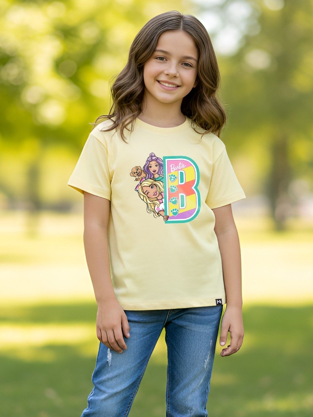 YK X Minute Mirth Girls Barbie Printed Regular Fit T-shirt-picture-24